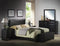 Ireland III Queen Bed (Panel), Black PU